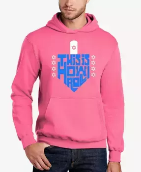 Мужская толстовка с капюшоном This Is How I Roll и принтом LA Pop Art, розовый
