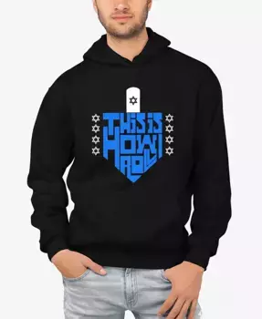 Мужская толстовка с капюшоном This Is How I Roll и принтом LA Pop Art, черный