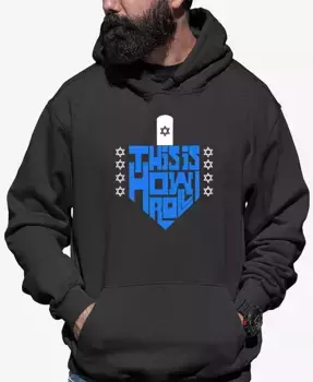 Мужская толстовка с капюшоном This Is How I Roll и принтом LA Pop Art, серый