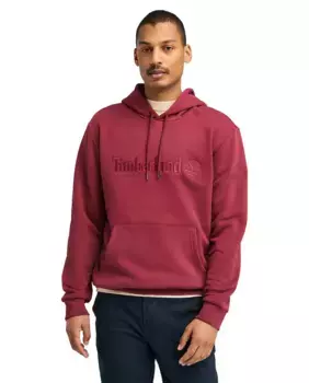 Мужская толстовка с капюшоном Timberland, бордовый