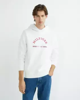 Мужская толстовка с капюшоном Tommy Hilfiger, белый