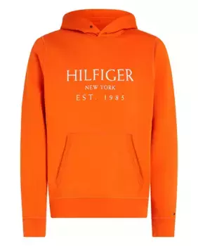Мужская толстовка с капюшоном Tommy Hilfiger больших размеров, оранжевый