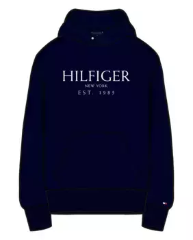 Мужская толстовка с капюшоном Tommy Hilfiger больших размеров, синий