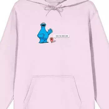 Мужская толстовка с капюшоном «Улица Сезам» Cookie Monster Licensed Character