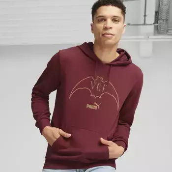 Мужская толстовка с капюшоном Valencia CF Culture Толстовка Puma, красный