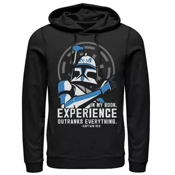 Мужская толстовка с капюшоном «Войны клонов Капитан Рекс Опыт» Star Wars