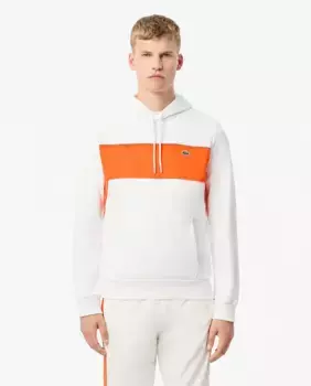 Мужская толстовка с капюшоном в стиле цветных блоков Lacoste, белый