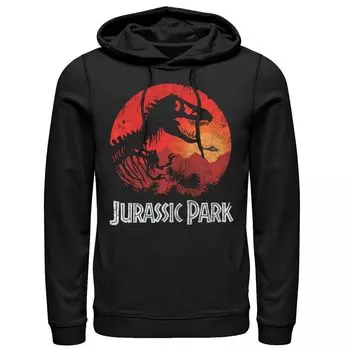 Мужская толстовка с капюшоном в стиле Парк Юрского периода Jungle Sunset Licensed Character