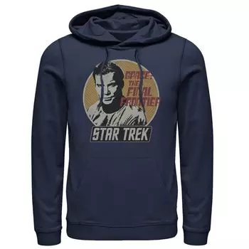 Мужская толстовка с капюшоном в стиле ретро из оригинальной серии Star Trek Kirk Licensed Character