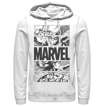 Мужская толстовка с капюшоном в стиле ретро Marvel Avengers Licensed Character