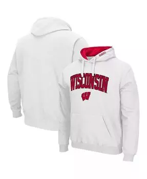 Мужская толстовка с капюшоном Wisconsin Badgers Arch Logo 3.0 Colosseum, белый
