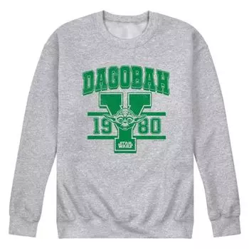 Мужская толстовка с капюшоном Yoda Dagobah в университетском стиле Star Wars, серый