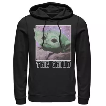 Мужская толстовка с капюшоном «Звездные войны», «Мандалорец, ребенок, галактика, взгляд звезды» Star Wars