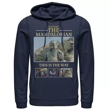 Мужская толстовка с капюшоном «Звездные войны: Мандалорец This Is The Way Allies» с портретными вставками Licensed Character