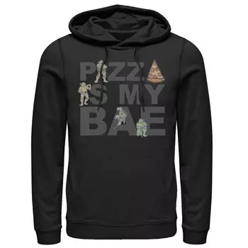 Мужская толстовка с коллажем «Черепашки-ниндзя» Pizza Is My Bae Collage Licensed Character