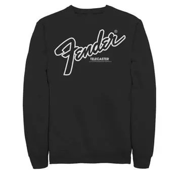 Мужская толстовка с контурным логотипом Fender Telecaster Licensed Character