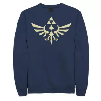 Мужская толстовка с королевским гербом Nintendo Legend Of Zelda Licensed Character, синий