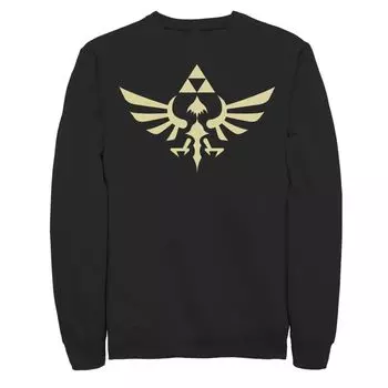 Мужская толстовка с королевским гербом Nintendo Legend Of Zelda Licensed Character, черный