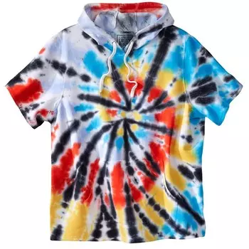 Мужская толстовка с короткими рукавами Liberty Blues By Kingsize Big & Tall, цвет Tie Dye