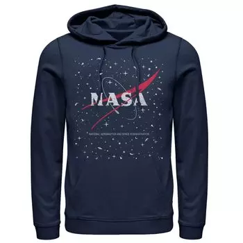 Мужская толстовка с космическим логотипом NASA Circle Circle, Blue Licensed Character, синий