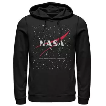 Мужская толстовка с космическим логотипом NASA Circle Circle Licensed Character, черный