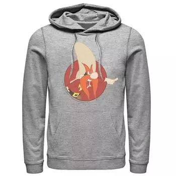 Мужская толстовка с красным кругом и портретом Looney Tunes Yosemite Sam Licensed Character