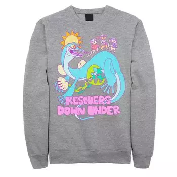 Мужская толстовка с кражей Disney's The Rescuers Down Under Joanna The Goanna Licensed Character