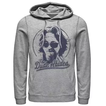 Мужская толстовка с круглым логотипом Big Lebowski The Dude Abides Classic Licensed Character