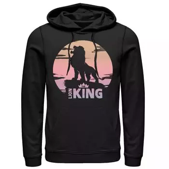 Мужская толстовка с круглым логотипом Disney King Lion King Sunset Crown Licensed Character