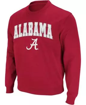 Мужская толстовка с круглым вырезом crimson alabama crimson tide arch logo Colosseum