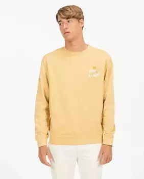 Мужская толстовка с круглым вырезом elPulpo, цвет Mostaza