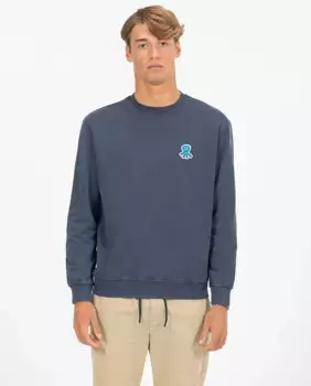 Мужская толстовка с круглым вырезом elPulpo, темно-синий