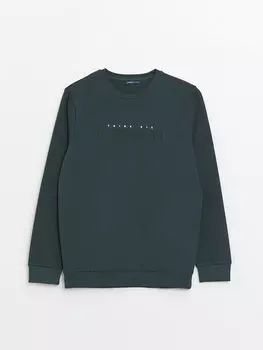 Мужская толстовка с круглым вырезом и длинным рукавом с принтом LCWAIKIKI Classic, масло