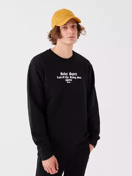 Мужская толстовка с круглым вырезом и длинным рукавом с принтом XSIDE, новый черный