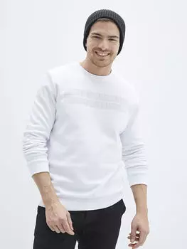 Мужская толстовка с круглым вырезом и длинным рукавом с принтом LCWAIKIKI Classic