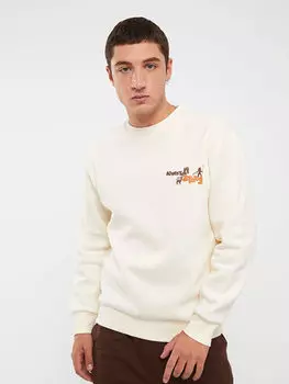 Мужская толстовка с круглым вырезом и длинным рукавом с принтом Xside