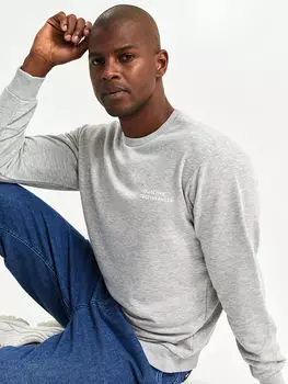 Мужская толстовка с круглым вырезом и длинным рукавом с принтом Xside