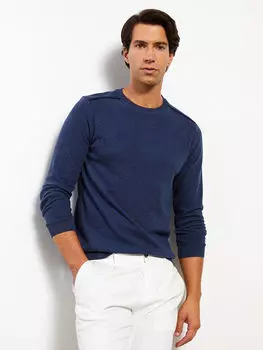 Мужская толстовка с круглым вырезом и длинными рукавами LCWAIKIKI Classic