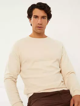 Мужская толстовка с круглым вырезом и длинными рукавами LCWAIKIKI Classic