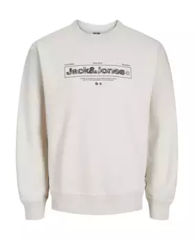 Мужская толстовка с круглым вырезом и длинными рукавами Jack & Jones, бежевый