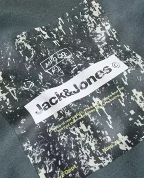 Мужская толстовка с круглым вырезом и длинными рукавами Jack & Jones, зеленый