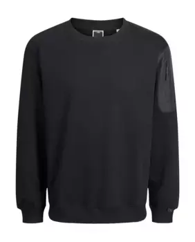 Мужская толстовка с круглым вырезом и длинными рукавами Jack & Jones, черный