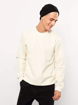 Мужская толстовка с круглым вырезом и длинными рукавами LCW Casual