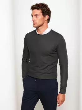 Мужская толстовка с круглым вырезом и длинными рукавами LCWAIKIKI Classic