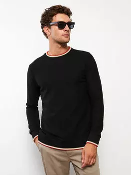 Мужская толстовка с круглым вырезом и длинными рукавами LCWAIKIKI Classic