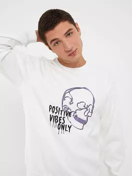 Мужская толстовка с круглым вырезом и длинными рукавами Xside