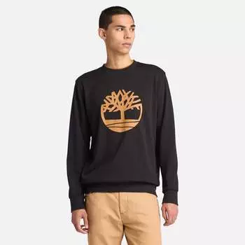 Мужская толстовка с круглым вырезом и логотипом Northwood Tree Loopback Timberland, черный