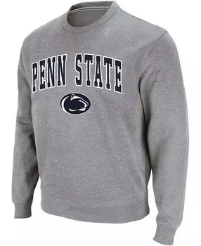 Мужская толстовка с круглым вырезом и логотипом heather grey penn state nittany lions arch Colosseum, мульти