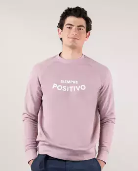 Мужская толстовка с круглым вырезом и надписью спереди El Ganso, фиолетовый