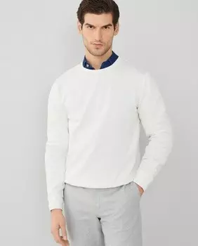 Мужская толстовка с круглым вырезом и вышитым логотипом Hackett, черный